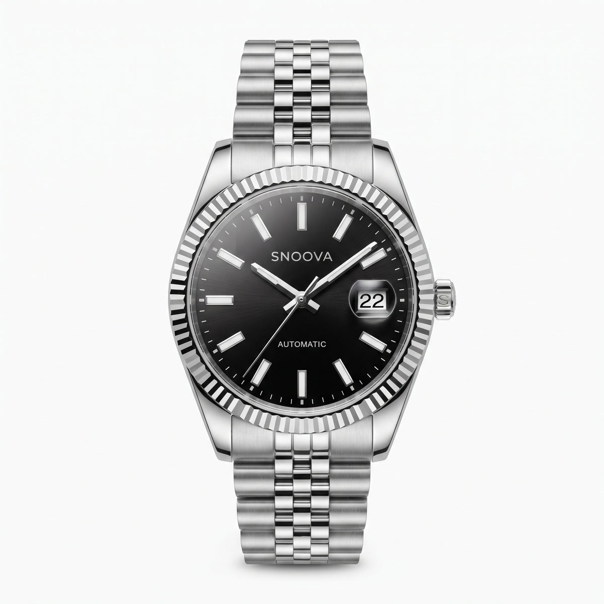 Snoova Onyx Commander Black Stainless Steel Men’s Watch